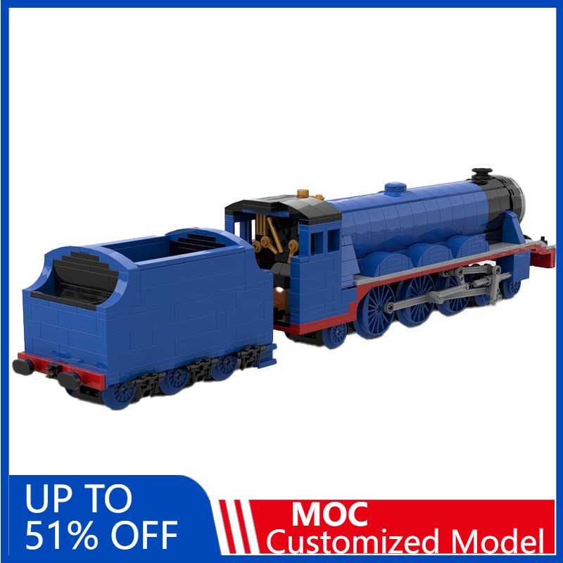 Heavy Equipment Lego - 1075 PCS MOC Steam Locomotive Model