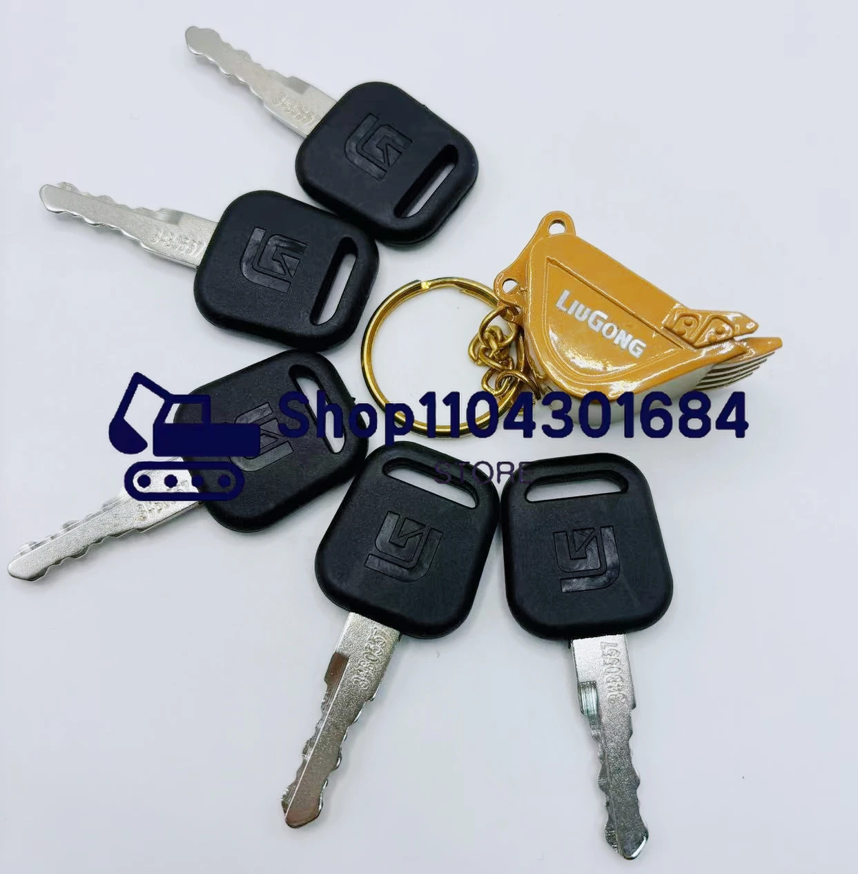 Heavy Equipment Excavator - 2/5PCS 34B0557 Keys for LIUGONG Ignition