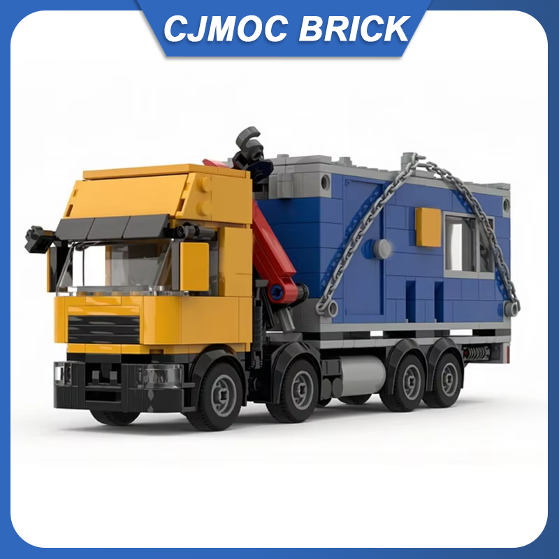 Heavy Equipment Lego - MOC Building Block 8x4 Crane Truck