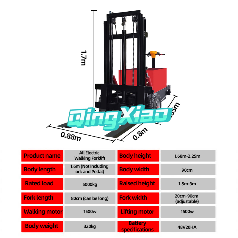 Portable Mini Semi-Electric Fo - Electric Forklift ulasan dan harga