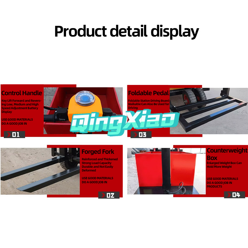 Portable Mini Semi-Electric Fo - Electric Forklift ulasan dan harga