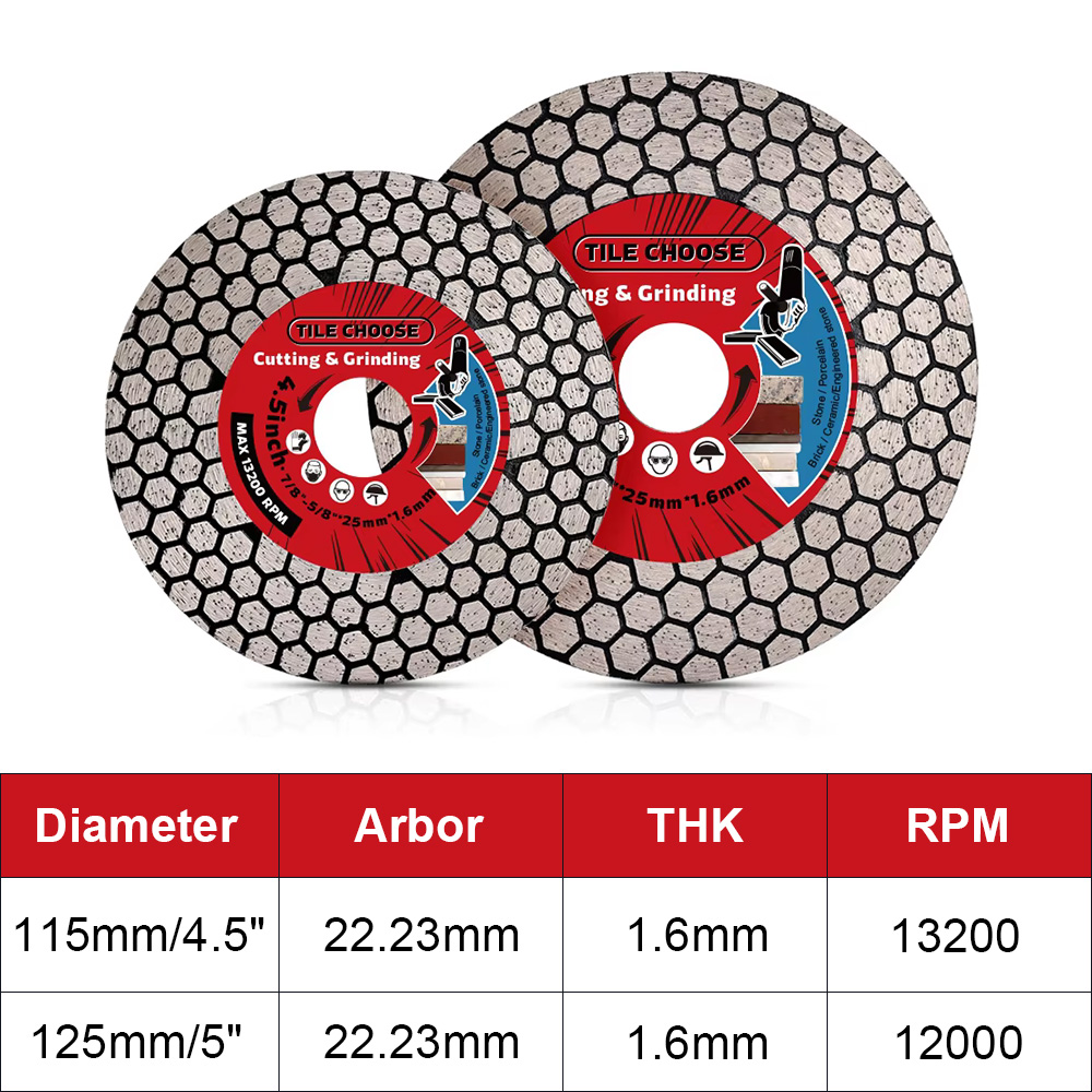 D115mm/125mm Diamond Blade Dia - Brick Cutting Saw ulasan dan harga