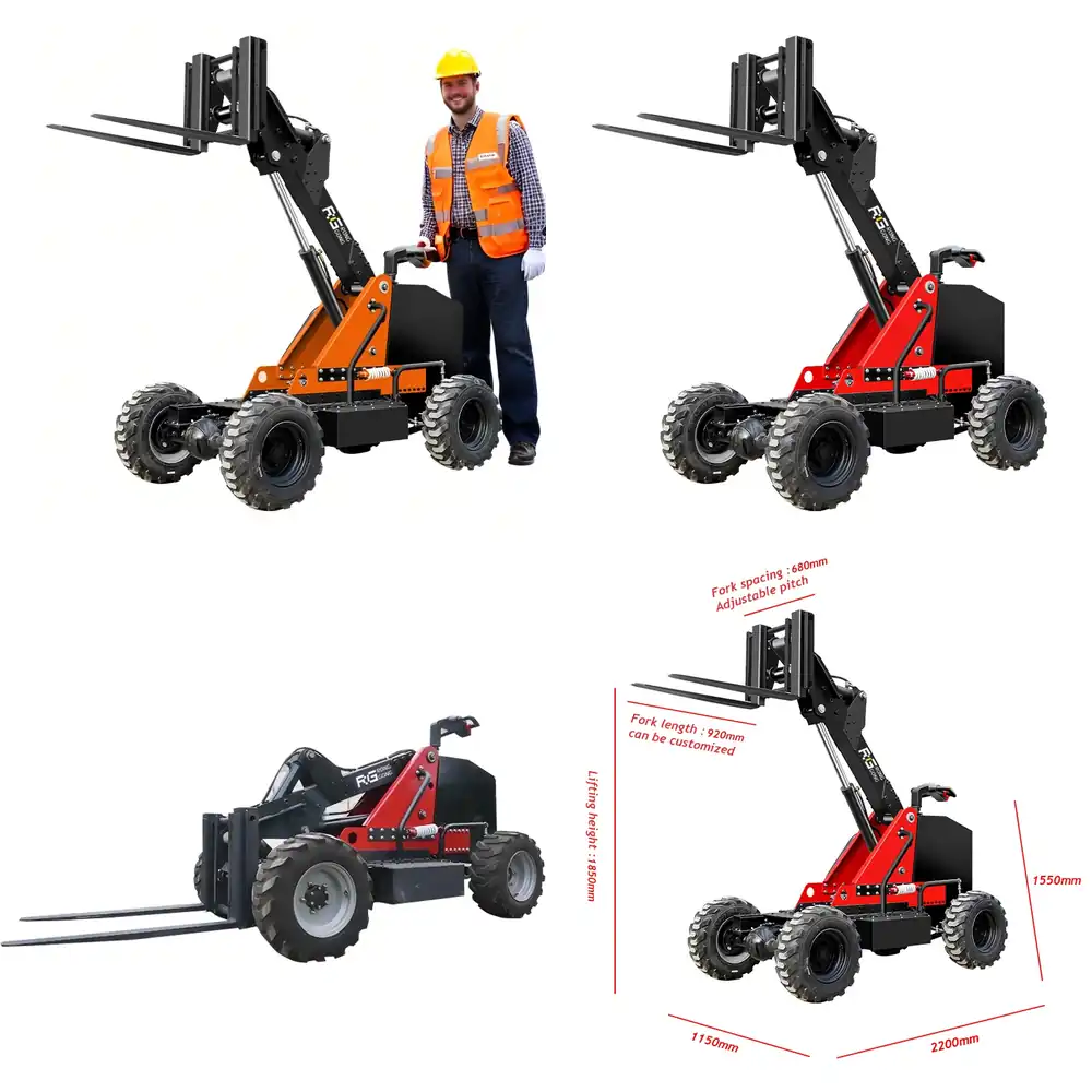 1 Ton 1.5 Tons CE 4-Wheel Driv - Electric Forklift ulasan dan harga