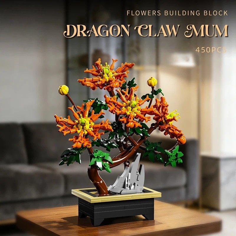 Creative Hibiscus Plum Blossom - Heavy Equipment Lego ulasan dan harga