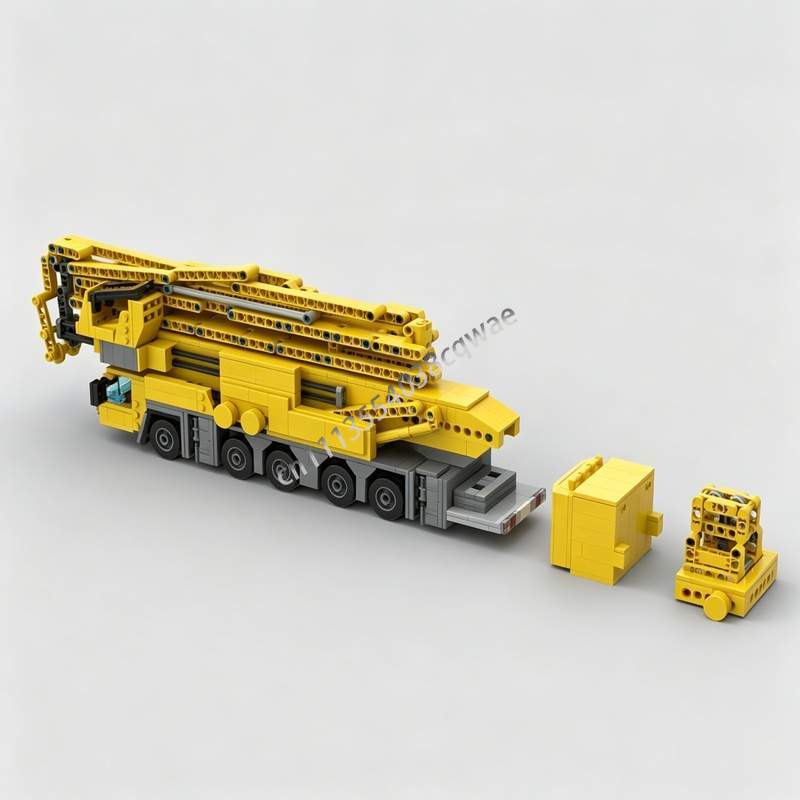 1182PCS Tower Crane MOC Custom - Heavy Equipment Lego ulasan dan harga