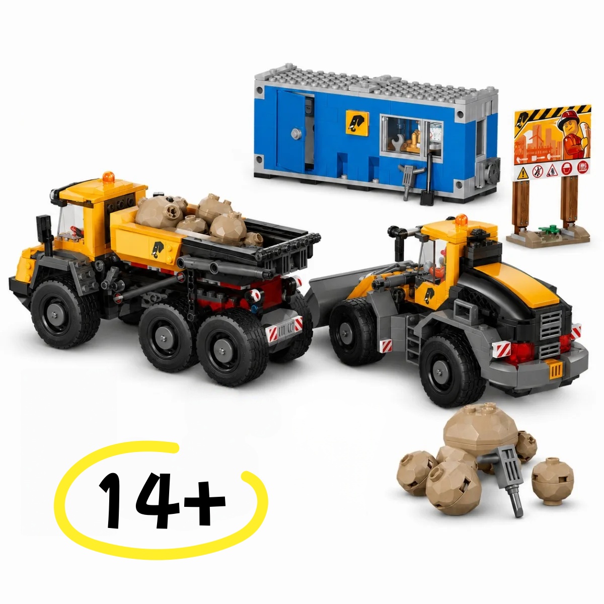 New In Stock 1132PCS Yellow Lo - Heavy Equipment Lego ulasan dan harga