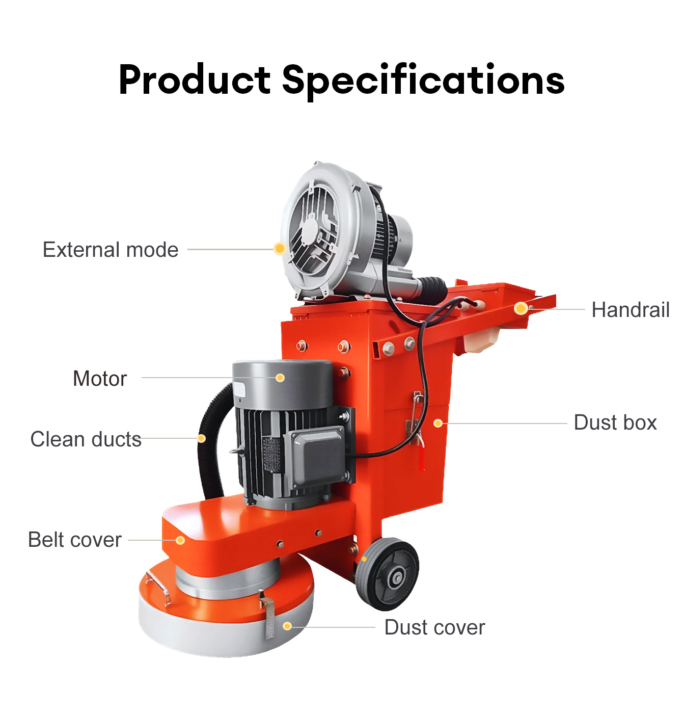 Industrial Heavy Duty Concrete - Floor Grinding Machine ulasan dan harga